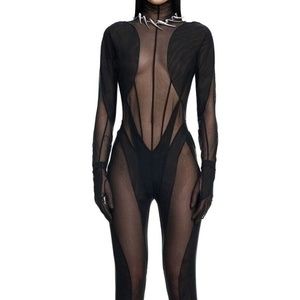 Mugler X H&M Spiral-Panel Catsuit